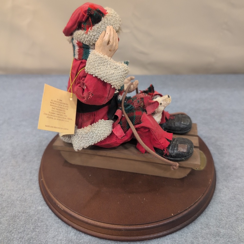 Emmett Kelly Jr REAL RAGS Watch Out Below Collection Clown Christmas Figurine - Picture 3 of 12
